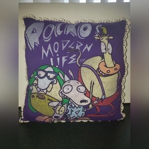 Rosco's Modern Life Hand Stitched pillow